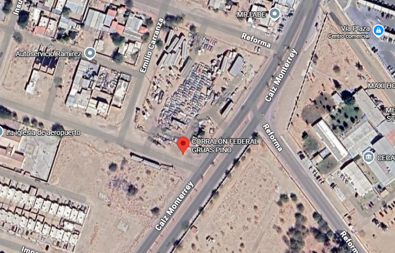 Mapa de ubicación de Gruas Pino (Click para abrir en Google Maps)